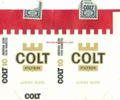 Colt 10  - tupakkaetiketti, avattu tuotepakkaus kääre