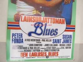 Lainsuojattoman blues - Den laglöses blues -elokuvajuliste, Peter Fonda, Susan Saint James, Richard T. Heffron
