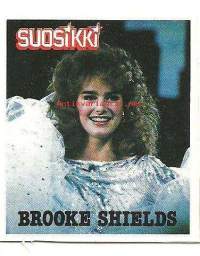 Brooke Shield, Suosikki - lehden  tarra  7x6 cm