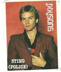 Sting (Police), Suosikki - lehden  tarra  7x6 cm