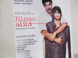 Ninan alibi - Hennes alibi -elokuvajuliste, Tom Selleck, Paulina Porizkova, Bruce Beresford