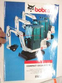 Bobcat compact excavators X 220, X 225, X 231, X 238 -myyntiesite