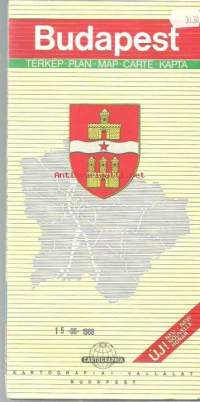 Budabest - Cartografia vallalat 1988 kartta