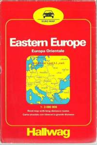 Eastern Europe kartta, Hallwag 1985