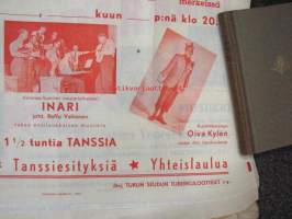 Loistava viihde-ilta, Lili Lundén, tanssiorkesteri Inari Inari-orkesteri + Raffu Valtonen, Oiva Kylén -keikkajuliste
