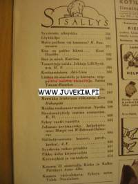 Kotiliesi 1955 nr 15, elokuu ajankuvaa ja mainoksia Tunnettuja naisia: Lilli Syvänen. Tapiolan sisustusnäyttely, artikkeli ja 9 kuvaa.