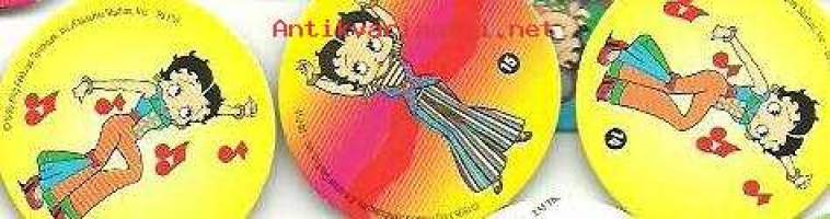 Betty Boop - pyöreitä keräilykuvia 32 kpl