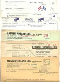 Laivojen konnossemetteja 6 eril 1960 erä 5
