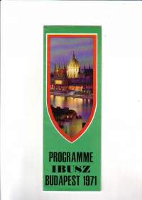 Programme Ibusz Budapest 1971