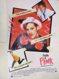 Pretty in Pink -vaaleanpunainen unelma -elokuvajuliste, Molly Ringwald, Harry Dean Stanton, Howard Deutch