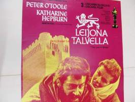 Leijona talvella - Lejonet om vintern -elokuvajuliste, Peter O&#039;Toole, Katharine Hepburn, Anthony Harvey
