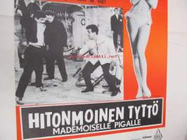 Hitonmoinen tyttö - Mademoiselle Pigalle -elokuvajuliste, Brigitte Bardot, Jean Bretonniere