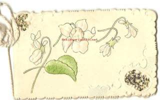 Pitsikortti kukat - postikortti kivipaino