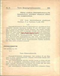 Ehdotus erinäisten Rahatoimikonttorin ja Rakennuskonttorin virkailijain ottamisesta vuosipalkkaukseen 1916