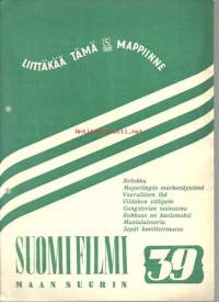Suomi filmi, maan suurin  nro 39 - 1950 - liittäkää tämä S-filmi mappiinne