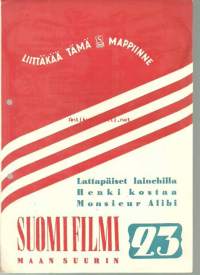 Suomi filmi, maan suurin,  nro 23 - 1948 - liittäkää tämä S-filmi mappiinne