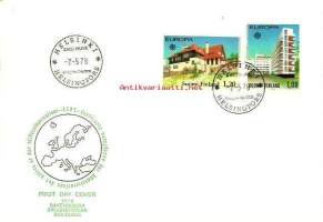 Eurooppa merkit - Europa stamps  - ensipäiväkuori  2.5.1978  LaPe 824.825