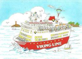 Viking Line, piirroskortti - laivakortti