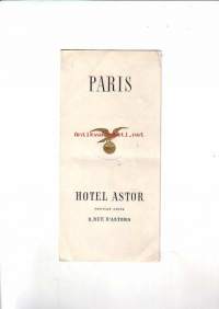 Paris - Hotel Astor