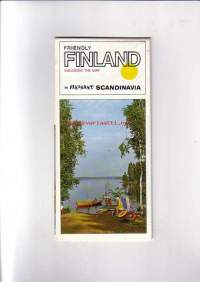 Friendly Finland in pleasant Scandinavia including the map