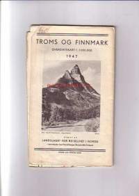 Troms og Finnmark - Oversiktskart 1:1000 000 1947