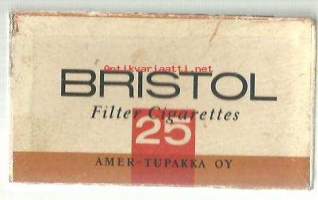 Bristol  , tyhjä tupakka-aski, tupakkaetiketti, tuotepakkaus