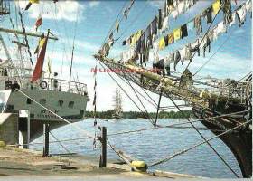 Mariehamn, segelfartygens pilgrimshamn - laivakortti, paikkakuntakortti