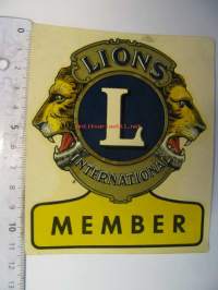 Lions international member. Tarrakuva
