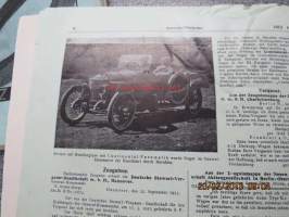 Automobil-Rundschau - Zeitschrift des Mitteleuropäischen Motorwagen-Vereins, Mitte November 1913 -varhainen autolehti