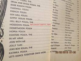 Album of Favourite Polkas (Cole Edition) -nuottikirja, polkkanuotteja