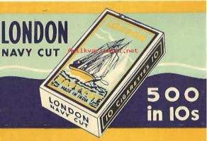 London Navy Cut  500 in 10´s  - tupakkaetiketti