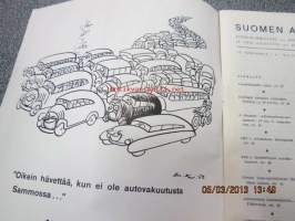 Suomen Autolehti 1951 nr 3 maaliskuu, sis. mm. seur artikkelit / kuvat / mainokset; Ajoneuvojen katsastuksista, Havaintoja Monte-Carlon ajosta, Nokia, Nulac