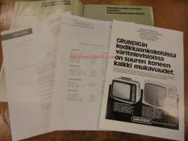 Grundig revue ohjelma 1976 - Televisiot,radiot,autoradiot,levysoittimet ym.