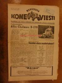 Maaseudun Koneviesti 1955 / 22 - 22.11.1955 sis. mm. seur. artikkelit /kuvat;Traktori Allis-Chalmers D-270.Jensen 541 esittely.Konemiehen työkaluoppia.Borgward