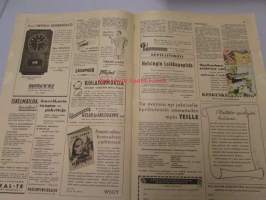 Seura 17. 4. 1946 nr 16-17 sis. mm. seur. artikkelit / kuvat / mainokset; Sinikka Koskela, kampausohjeita, Hollywoodin Mocambo-yökerho, Kale -matkalaukut -mainos,