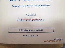 Opi leikkien palapeli Maantieto 1. Suomen vesistöt - laatinut Inkeri Laurinen - kuvitus Rudolf Koivu