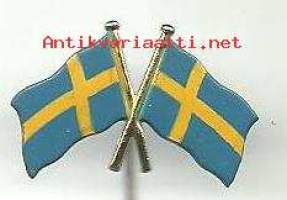 Ruotsin liput- neulamerkki  rintamerkki