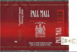Pall Mall   -  savuketupakka kääre tupakkaetiketti tupakka