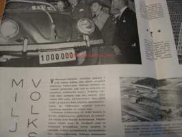 Tekniikan Maailma 1955 / 9, koeajossa Ford Taunus 15 M, koekuvaus Reflekta II, miljoonas Volkswagen
