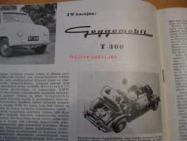 Tekniikan Maailma 1956 / 7, koeajossa Goggomobil T 300, koekuvaus Bauer 88
