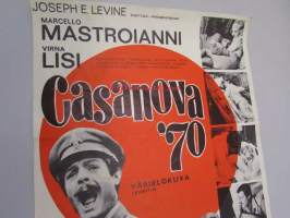 Casanova &#039;70 -elokuvajuliste, Marcello Mastroianni, Virna Lisi, Mario Monicelli