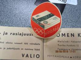 Jalkapalloilun mestaruussarja 1940-41 TPS-KIF -käsiohjelma, Klubi 7 mainos olympiarenkain