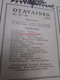Otavainen 1925 nr 13-14, rautatiet - satavuotismuisto, Oskari Stenroos - olympiavoittaja