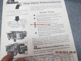 Claas Patent-Einbaustrohpresse -myyntiesite