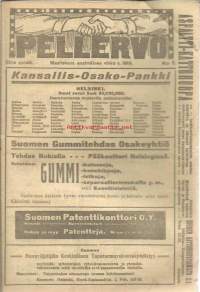 Pellervo  1919  nr 5  osuustoimintaliike ja sota, maatalouskaupan kehittämisestä ja keskittämisestä, paljon mainoksia