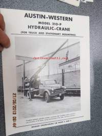 Austin-Western 210-P hydraulinen nosturi -myyntiesite