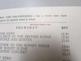 Schedule of radio Moscow broadcasts to Great Britain and Ireland 1975-1976