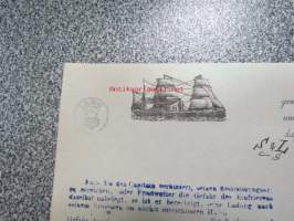 Fraktsedel &quot;Frej&quot; 12.10.1898, Lübeck-Rauma -konossomentti