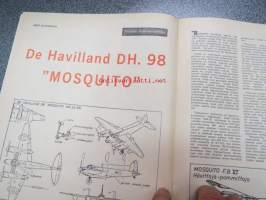 Taitaja 1963 nr 5, ilmojen aristokraatteja De Havilland DH. 98 Mosquito, Taitaja testaa Emco Unimat, puusorvi. Pikkulasten keinutuoli teko-ohje.