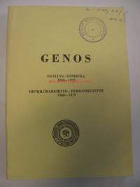 Genos. Sisällys 1930-1979. Henkilöhakemisto 1960-1979